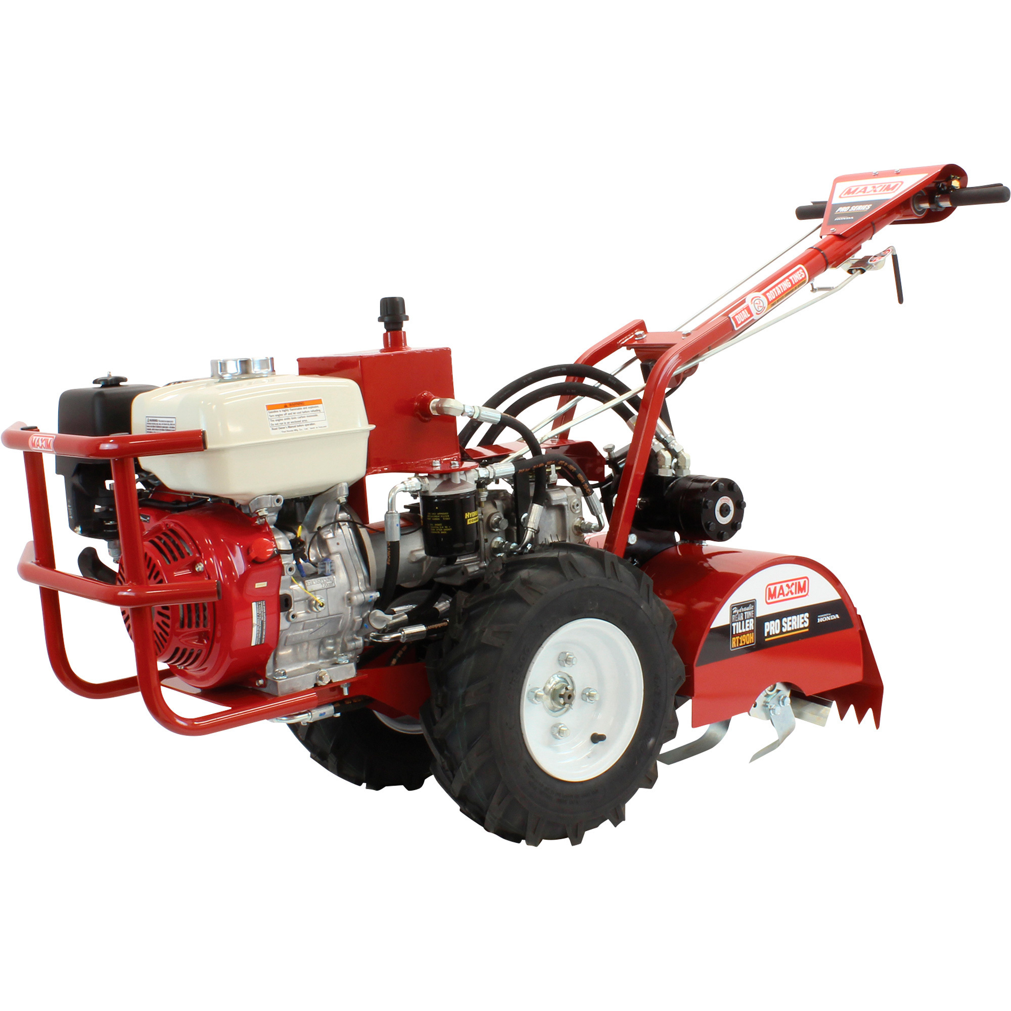 Maxim Hydraulic Rear Tine Tiller, 18 In. Width, Honda GX270 Engine W/ Recoil Start, Model# RT190H